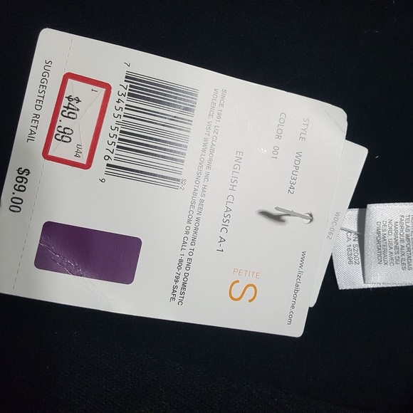 Liz Clairborne. Zip up sweater. Small Petite. - Picture 4 of 5